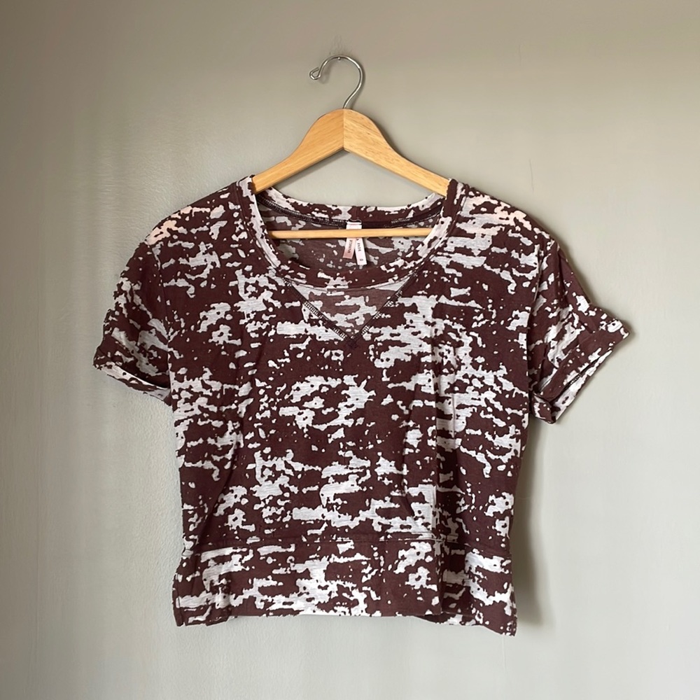 Sparkle & Fade burnout crop top